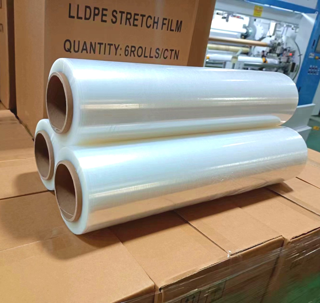 Filme extensível transparente LLDPE 500mmx20micorn