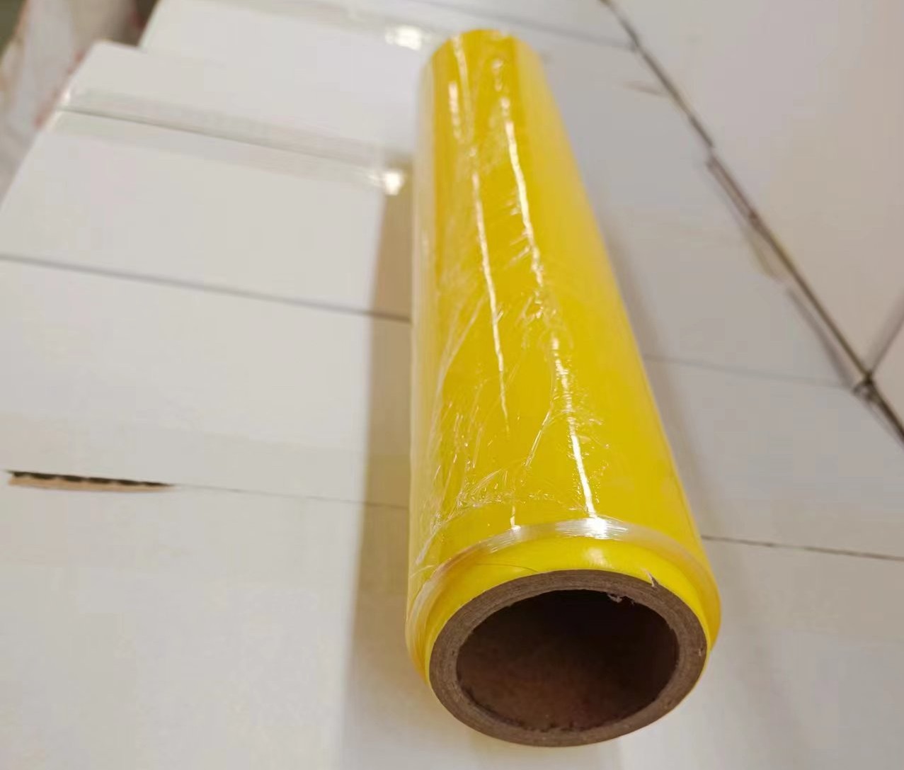 Filme plástico de PVC papel amarelo core_conew1